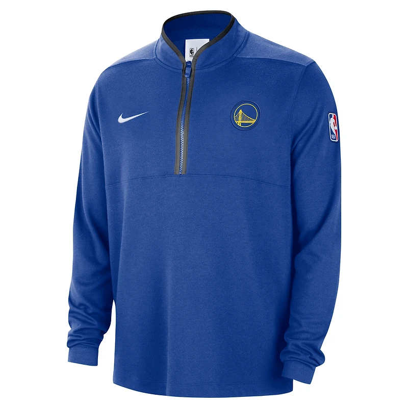 Men's Nike Royal Golden State Warriors 2024/25 Courtside Performance Half-Zip Top