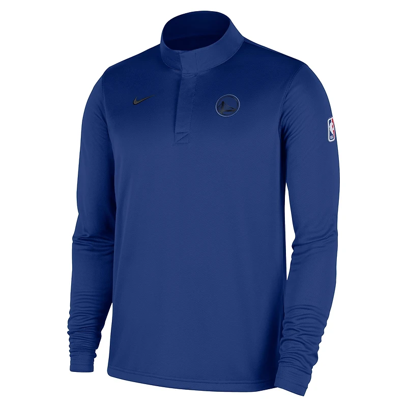 Men's Nike Royal Golden State Warriors 2025/26 Authentic Coaches Quarter-Zip Dri-Fit Top