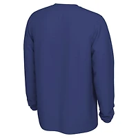 T-shirt d'entraînement Nike Royal Golden State Warriors 2025/26 On-Court Flare Dri-FIT à manches longues pour homme
