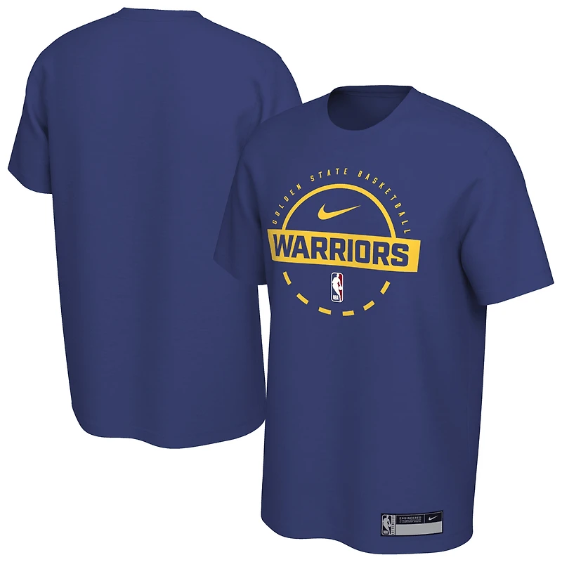 T-shirt d'entraînement Nike Royal Golden State Warriors 2025/26 pour homme