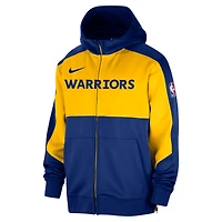 Men's Nike Royal Golden State Warriors Authentic On-Court Showtime Performance Full-Zip Hoodie