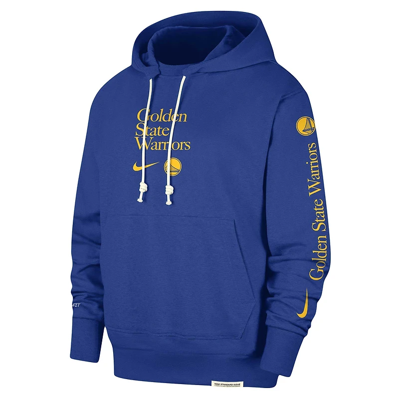 Men's Nike Royal Golden State Warriors Authentic Performance Pullover Hoodie