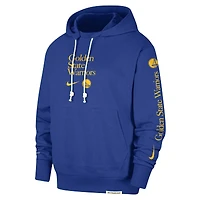 Men's Nike Royal Golden State Warriors Authentic Performance Pullover Hoodie