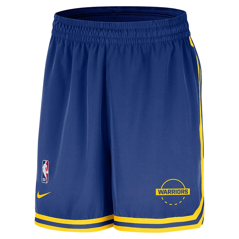 Short tissé Nike Royal Golden State Warriors Authentic Practice DNA pour homme