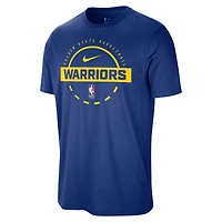 Men's Nike  Royal Golden State Warriors Authentic Practice T-Shirt