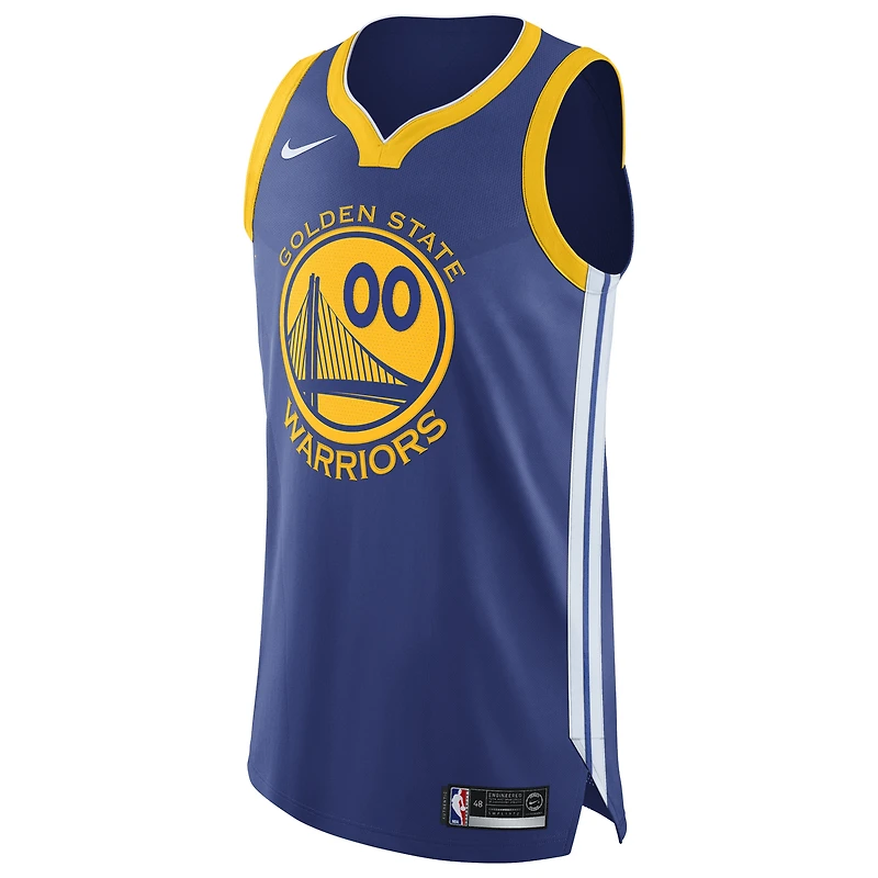 Nike Royal Golden State Warriors pour homme - Maillot authentique personnalisé Édition Icon