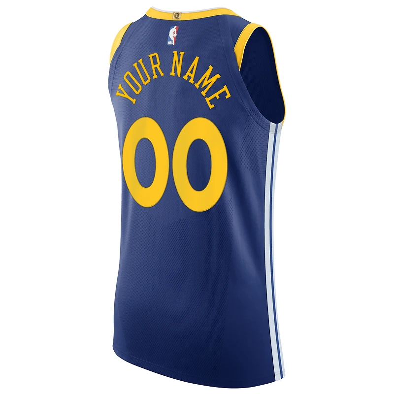 Nike Royal Golden State Warriors pour homme - Maillot authentique personnalisé Édition Icon