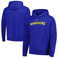 Sweat à capuche Nike Royal Golden State Warriors Sportswear Essential Wordmark Club pour homme