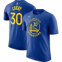 T-shirt Nike Stephen Curry Royal Golden State Warriors Icon 2022/23 pour homme, avec nom et numéro