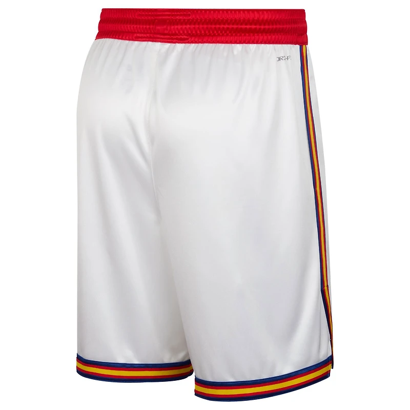 Men's Nike White Golden State Warriors 2024/25 Classic Edition Swingman Shorts