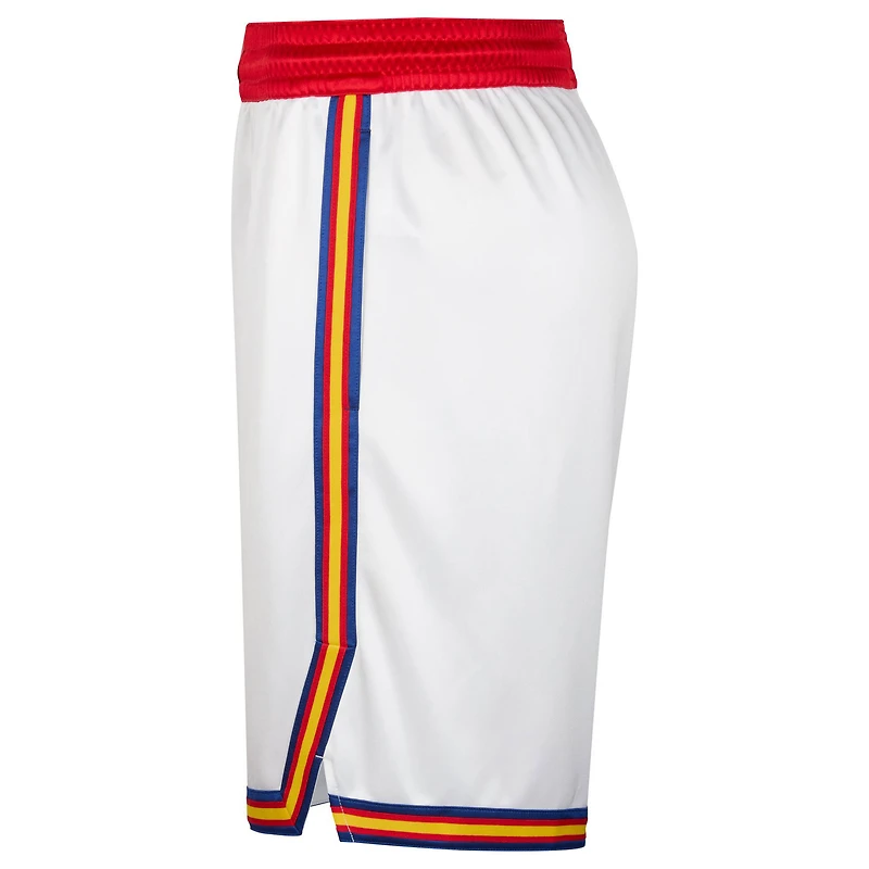 Men's Nike White Golden State Warriors 2024/25 Classic Edition Swingman Shorts