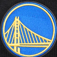 Coffret cadeau pull à col rond et bonnet en tricot revers Pro Standard noir Golden State Warriors pour hommes