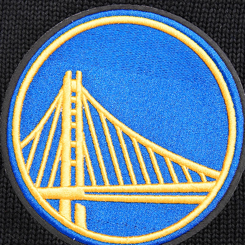Men's Pro Standard Black Golden State Warriors Crewneck Pullover Sweater & Cuffed Knit Hat Box Gift Set