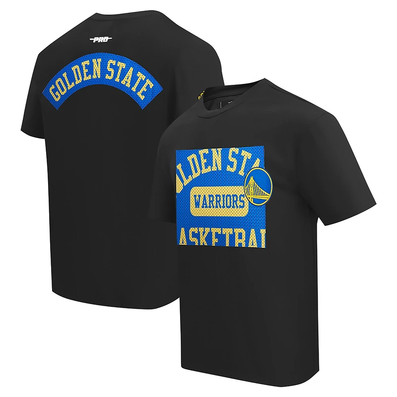 T-shirt noir à épaules tombantes Pro Standard Golden State Warriors Made To Play pour hommes