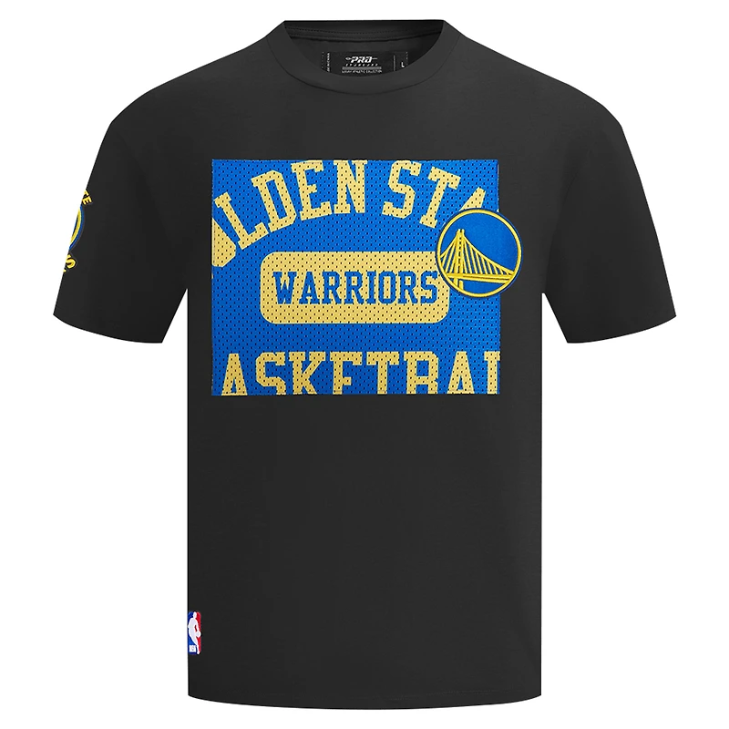 Men's Pro Standard Black Golden State Warriors Made To Play Drop Shoulder T-Shirt