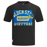Men's Pro Standard Black Golden State Warriors Made To Play Drop Shoulder T-Shirt