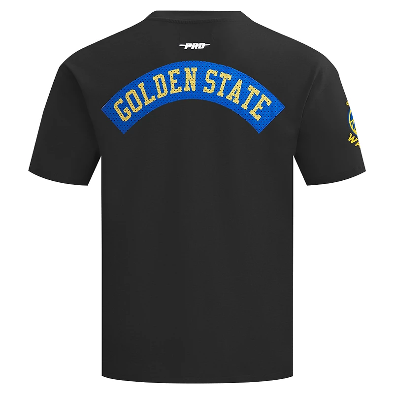 Men's Pro Standard Black Golden State Warriors Made To Play Drop Shoulder T-Shirt