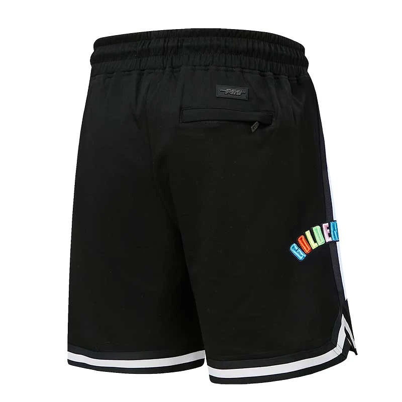V138429 WARIOR NOIR SP23 SHORT NBA HOMME WASHED NEON DK