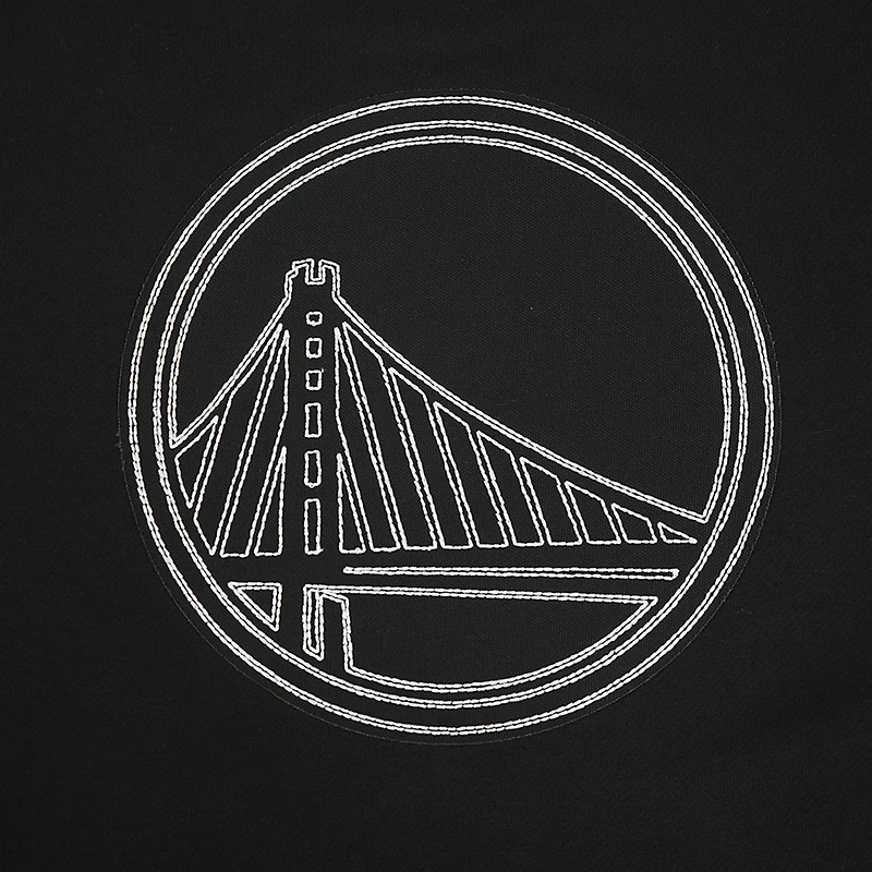 Men's Pro Standard Black Golden State Warriors Paint the City Drop Shoulder Sweatshirt