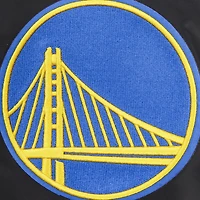 Men's Pro Standard Black Golden State Warriors Script Tail Full-Snap Satin Varsity Jacket