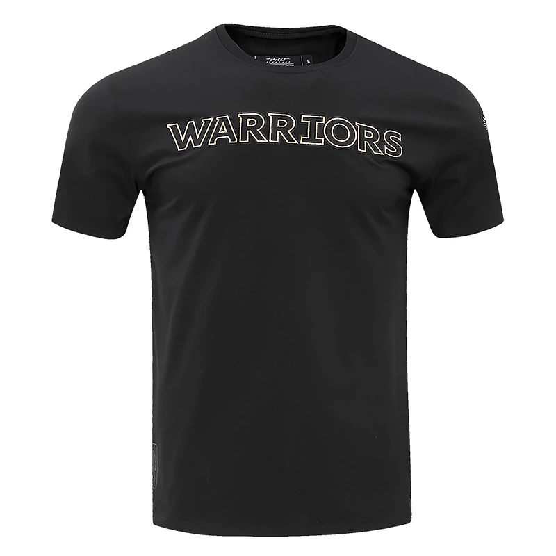 T-shirt noir Pro Standard avec le mot-symbole des Golden State Warriors pour hommes
