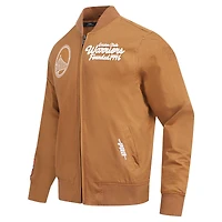Men's Pro Standard Brown Golden State Warriors Paint The City Full-Zip Jacket