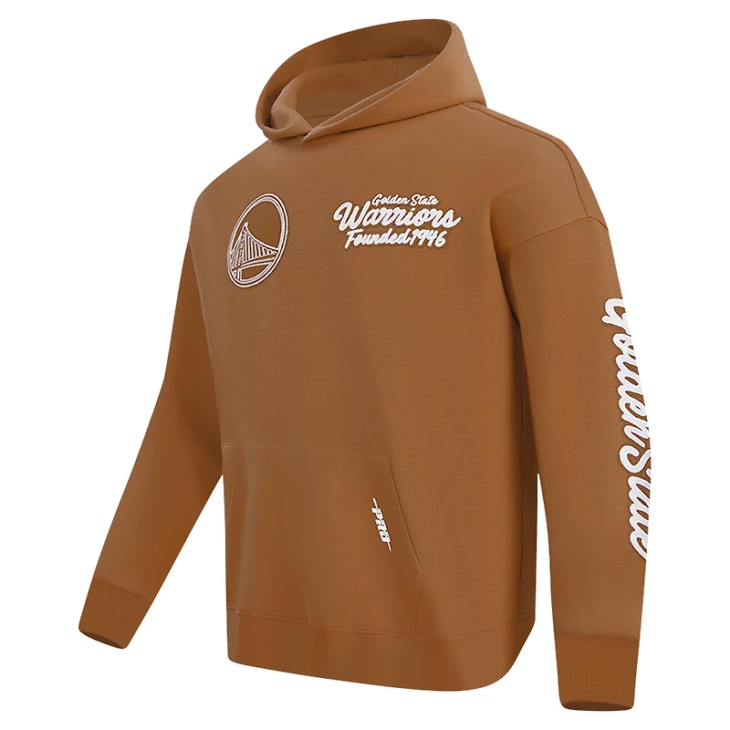 Men's Pro Standard Brown Golden State Warriors Paint the City Pullover Hoodie
