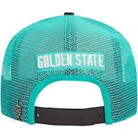 Men's Pro Standard Cream/Teal Golden State Warriors Visor Elite Classic Trucker Snapback Hat