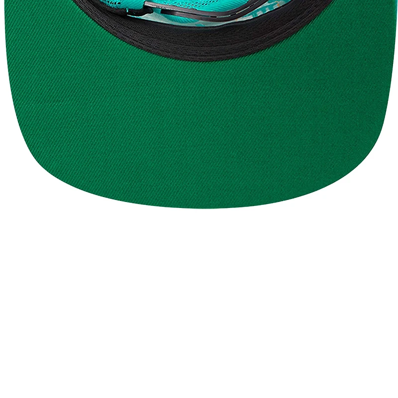 Men's Pro Standard Cream/Teal Golden State Warriors Visor Elite Classic Trucker Snapback Hat