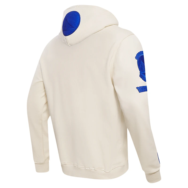 Men's Pro Standard Cream Golden State Warriors Triple Tonal DK Pullover Hoodie