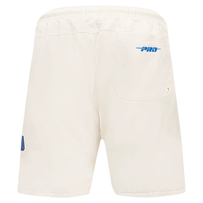 Short tissé triple ton sur Pro Standard crème Golden State Warriors pour hommes