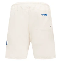 Short tissé triple ton sur Pro Standard crème Golden State Warriors pour hommes