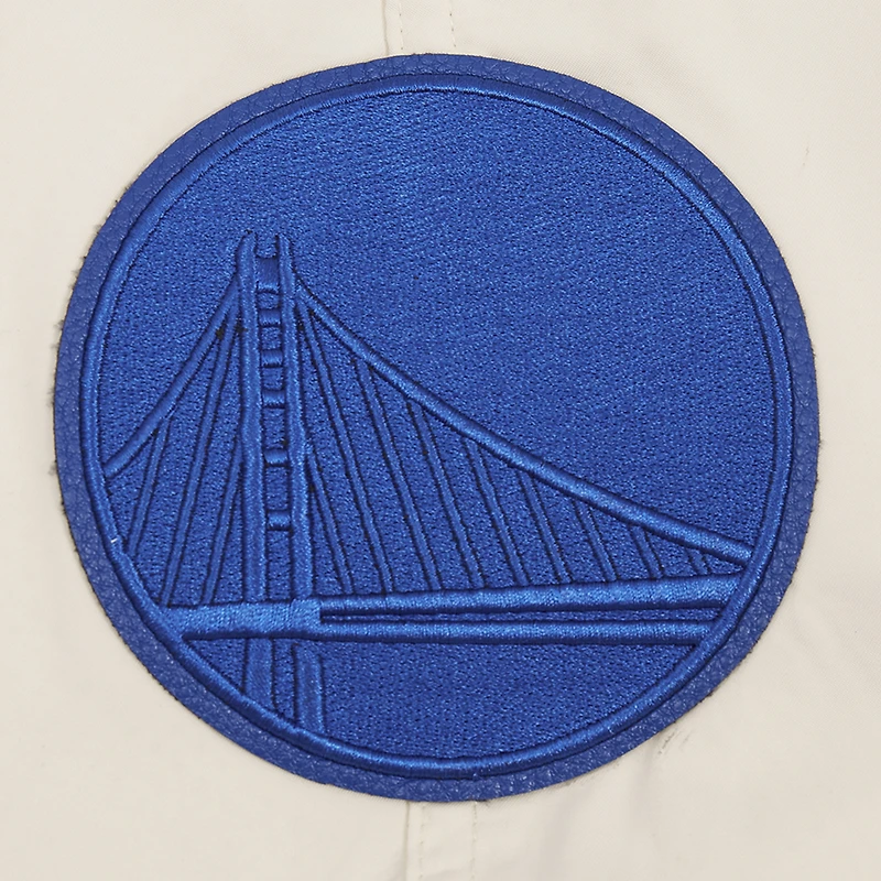 Men's Pro Standard Cream Golden State Warriors Triple Tonal Woven Shorts