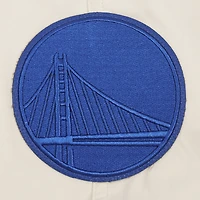 Men's Pro Standard Cream Golden State Warriors Triple Tonal Woven Shorts