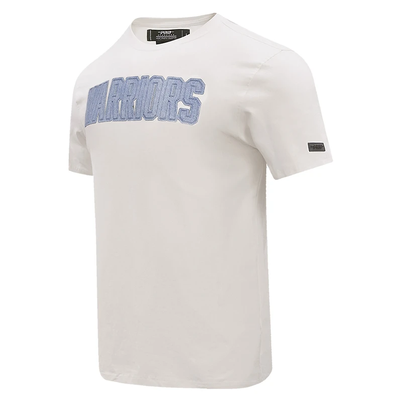 T-shirt homme crème Golden State Warriors Varsity Blues Pro Standard