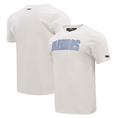 Men's Pro Standard Cream Golden State Warriors Varsity Blues T-Shirt