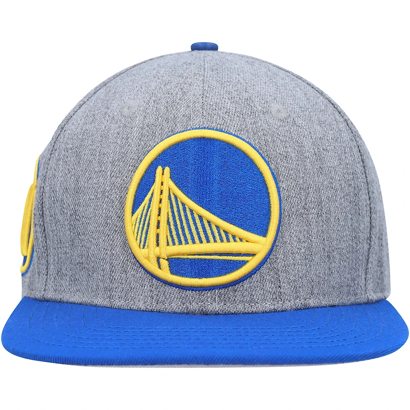 Men's Pro Standard Gray/Royal Golden State Warriors Classic Logo Two-Tone Snapback Hat