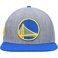 Men's Pro Standard Gray/Royal Golden State Warriors Classic Logo Two-Tone Snapback Hat