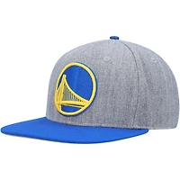 Men's Pro Standard Gray/Royal Golden State Warriors Classic Logo Two-Tone Snapback Hat