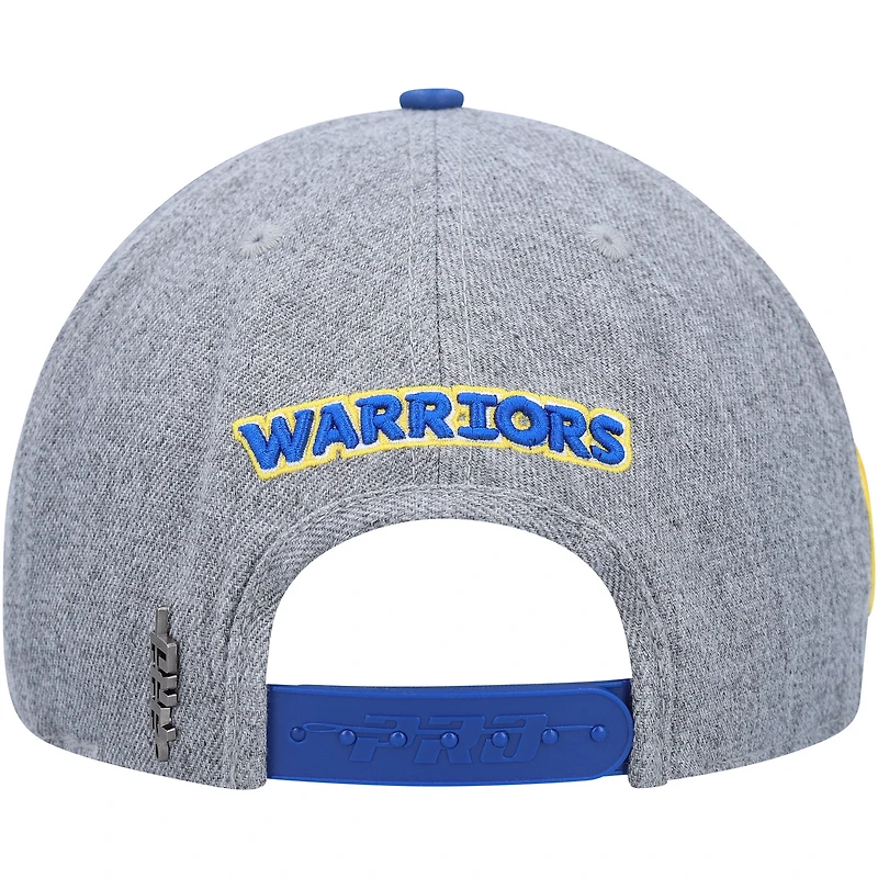 Men's Pro Standard Gray/Royal Golden State Warriors Classic Logo Two-Tone Snapback Hat