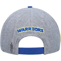 Men's Pro Standard Gray/Royal Golden State Warriors Classic Logo Two-Tone Snapback Hat