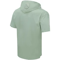 Men's Pro Standard Green Golden State Warriors Neutral Short Sleeve Pullover Hoodie