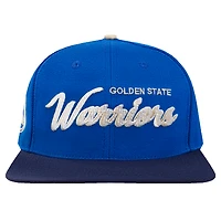 Casquette Snapback Pro Standard Royal/Navy pour homme des Golden State Warriors