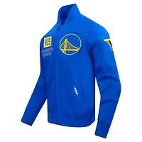Veste zippée intégrale Pro Standard Royal Golden State Warriors Area Code pour homme