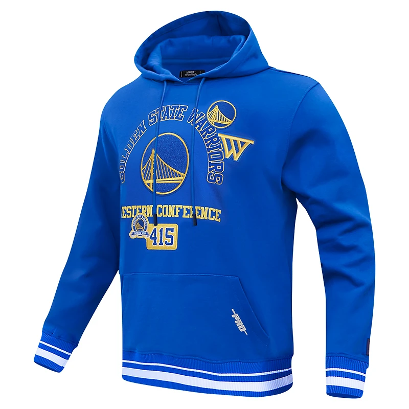 Men's Pro Standard Royal Golden State Warriors Area Code Pullover Hoodie
