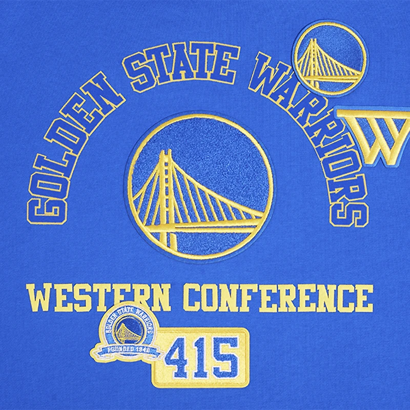 Men's Pro Standard Royal Golden State Warriors Area Code Pullover Hoodie