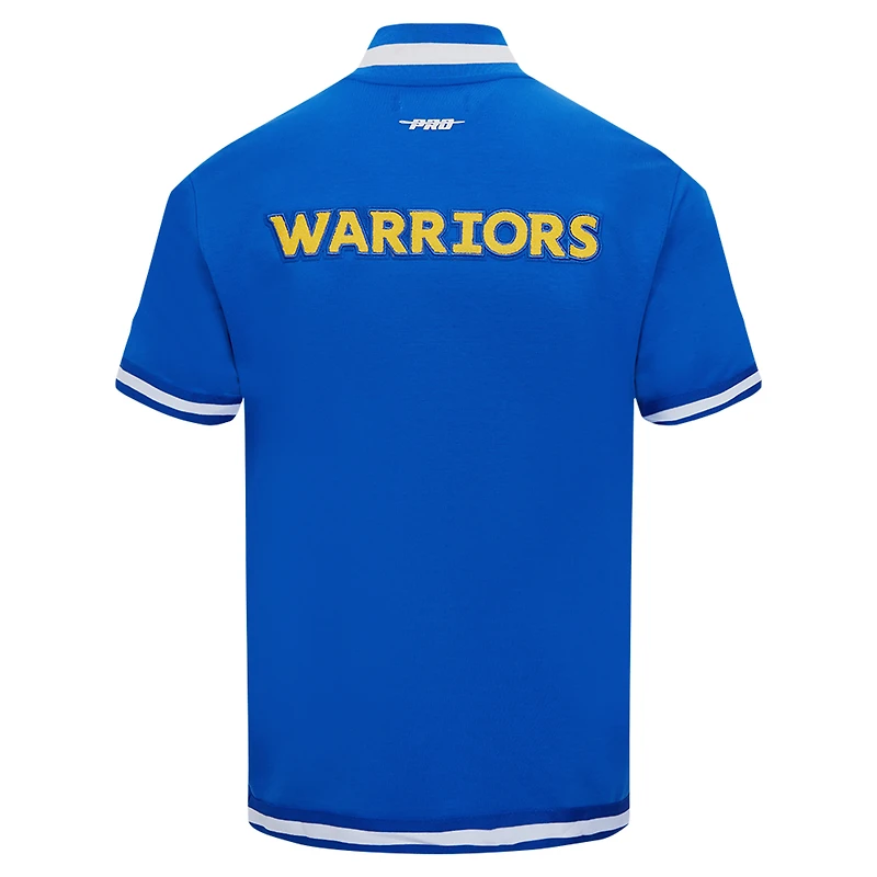 Men's Pro Standard Royal Golden State Warriors Classic Warm-Up Full-Snap Jacket