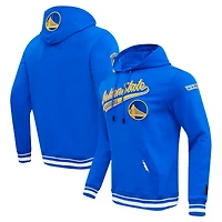 Men's Pro Standard Royal Golden State Warriors Script Tail Pullover Hoodie