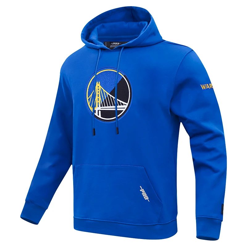 Men's Pro Standard Royal Golden State Warriors Split Logo Pullover Hoodie