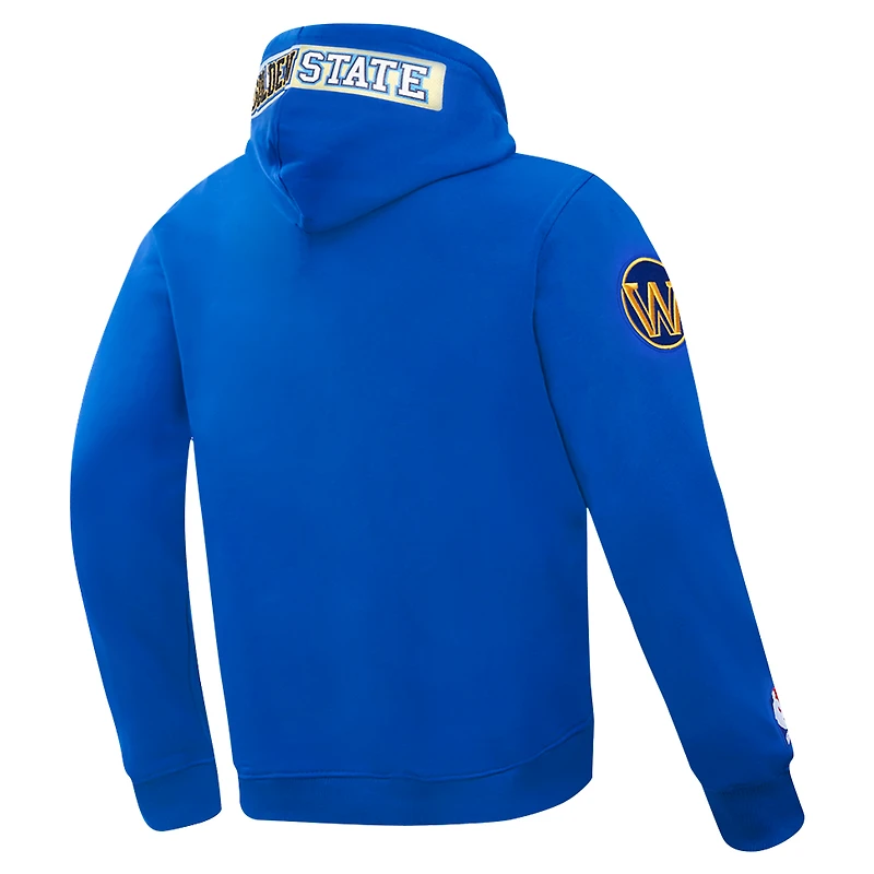 Men's Pro Standard Royal Golden State Warriors Split Logo Pullover Hoodie